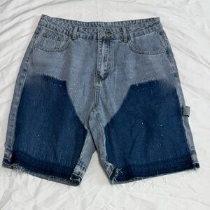 Stylish Two-Tone Denim Men Shorts